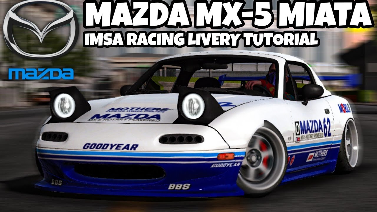 Easy Mazda MX-5 Miata IMSA Racing Livery | Car Parking Multiplayer