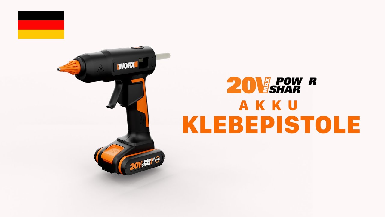 WORX WX045 AKKU - KLEBEPISTOLE DE