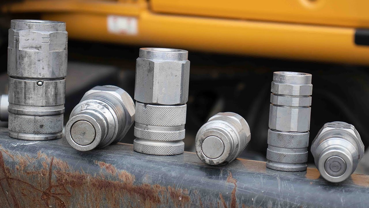 Flat Face Quick Couplers for Mini Excavators