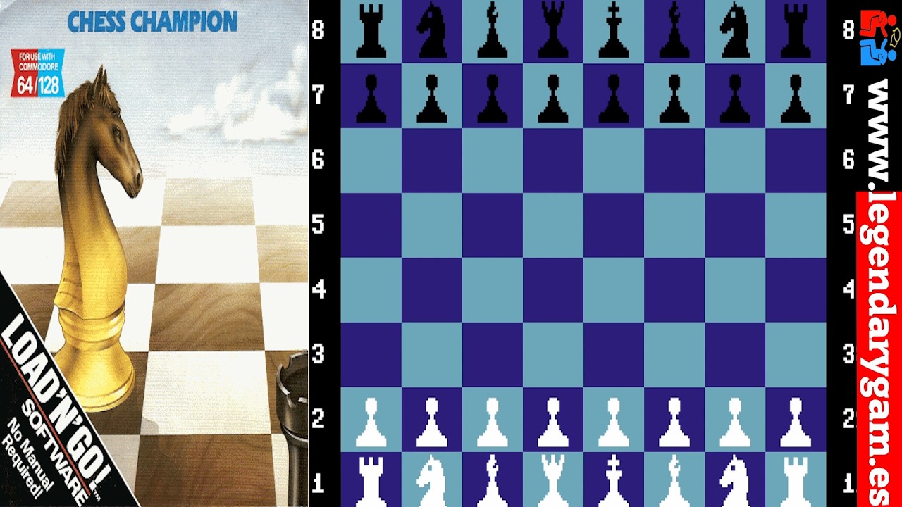 ♟️ Chess Champion - C64 - (1980s) - Level 3 Match - Retro Chess on Commodore 64 - Commented Gameplay