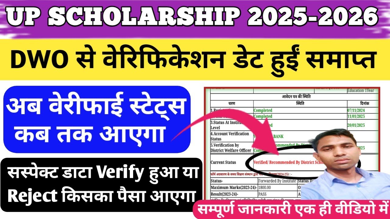 फॉरवर्ड के आगे अपडेट कब होगा 2026 up scholarship latest news today Scholarship Dwo update 2026