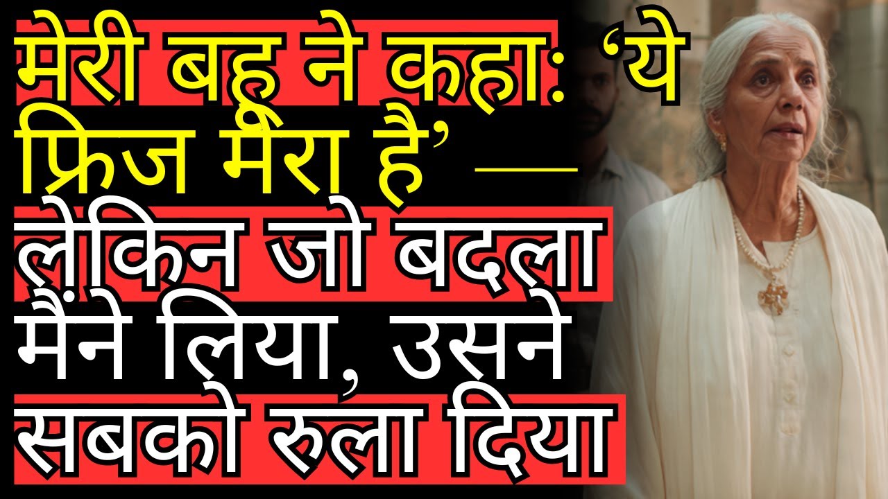 मेरी बहू ने कहा: ‘ये फ्रिज मेरा है’ — लेकिन जो बदला मैंने लिया, उसने सबको रुला दिया