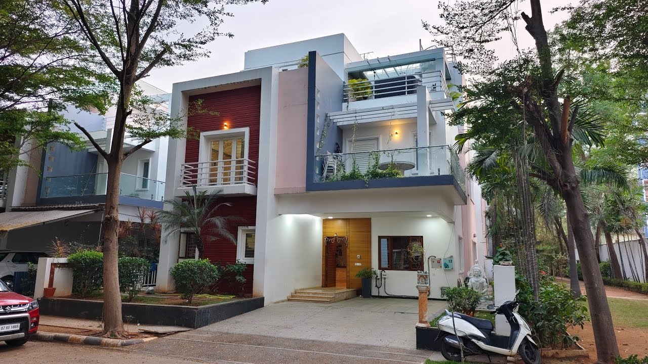 HI-TECH CITY GATED LUXURY 4 BHK FULLY FURNISHED 350 SQ YARD VILLA FOR SALE HYDERABAD ELIP PROPERTY