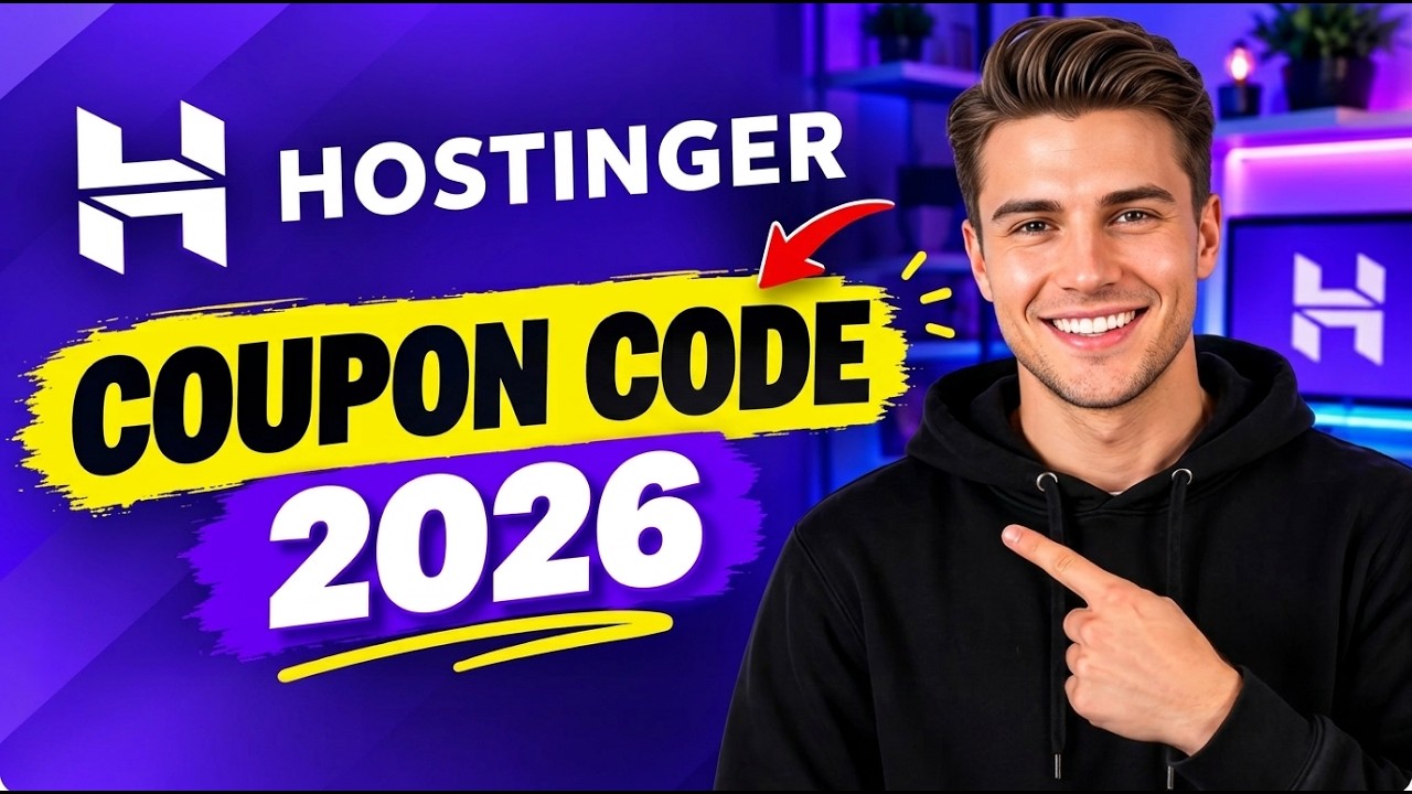 Hostinger Coupon Code 2026 | Get BIGGEST Discount  EXTRA 20% Discount Applied