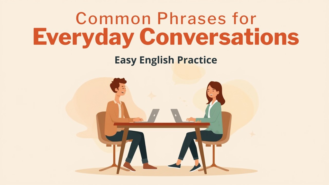 Common Phrases for Daily Conversations | Speak English With Confidence | Beginner English Practice