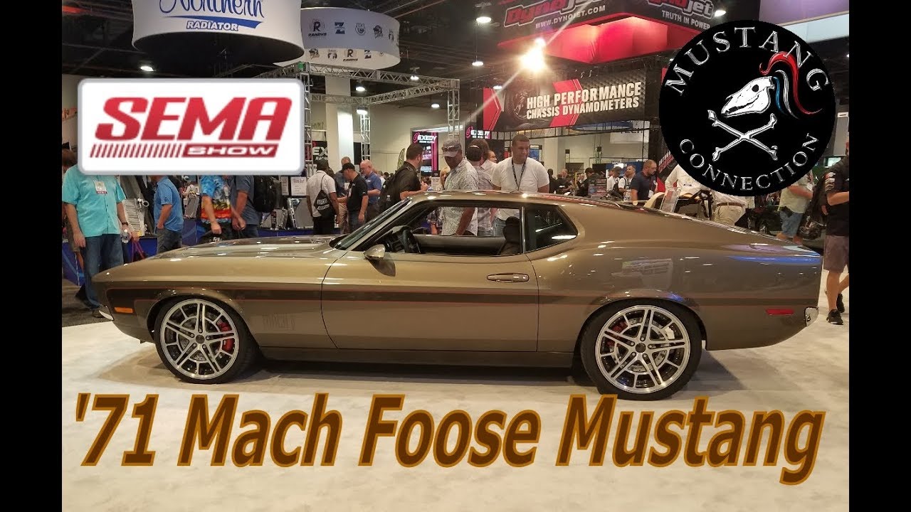 Chip Foose Mach Foose Mustang SEMA 2017 When 1971 Mach 1 meets 2011 GT Mustang Connection