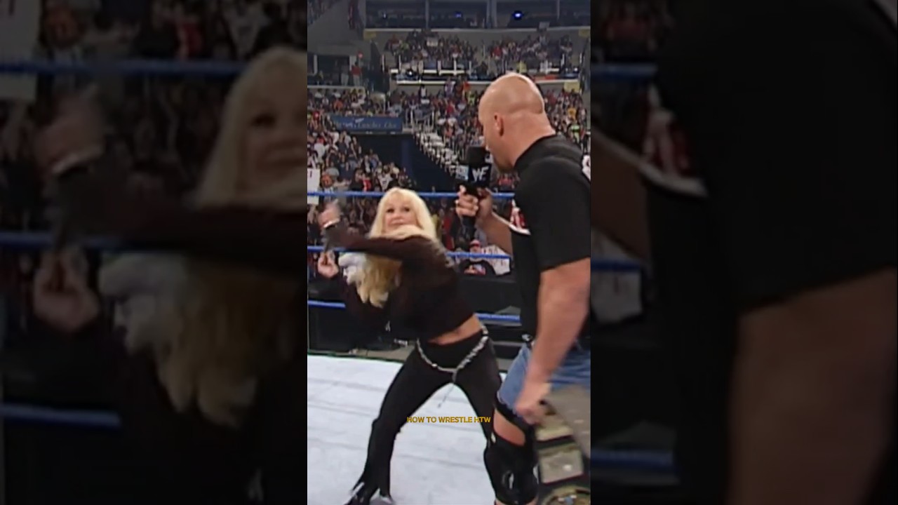 Debra Destroys Stone Cold Steve Austin #wwe #debra #stonecold #smackdown #attitudeera