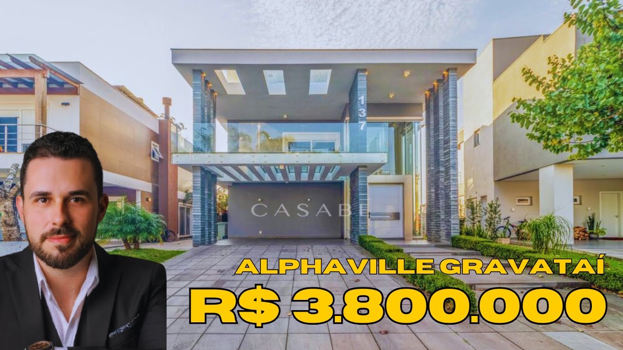 CASA ESPETACULAR NO CONDOMÍNIO ALPHAVILLE GRAVATAÍ