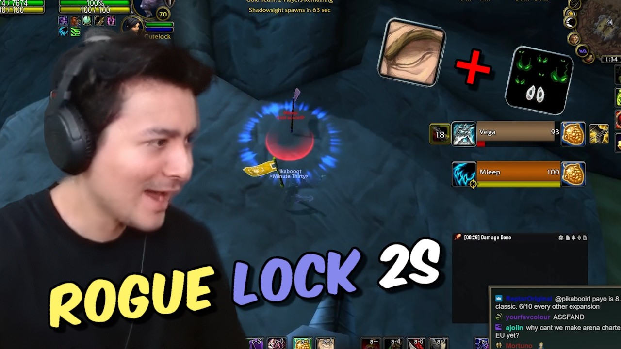 Pikaboo Queues TBC Arenas with a Warlock • WoW Classic Anniversary
