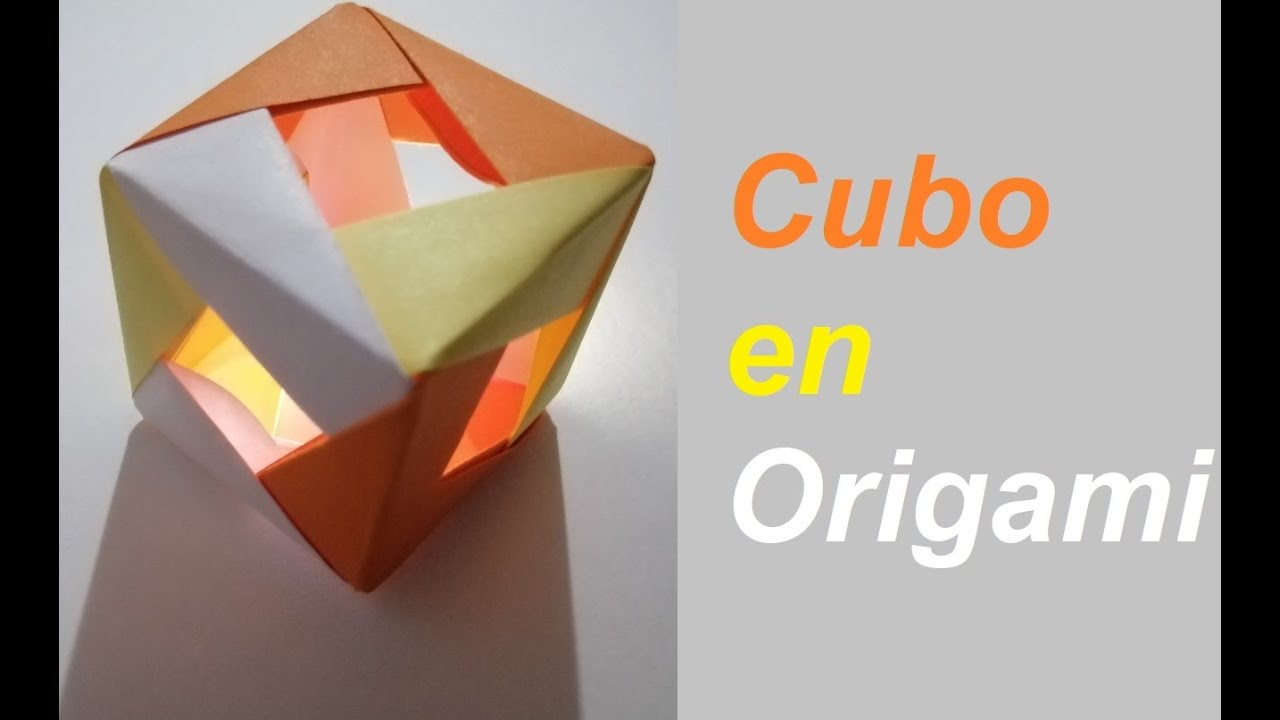 Piensa y Doble, cubo en origami #2