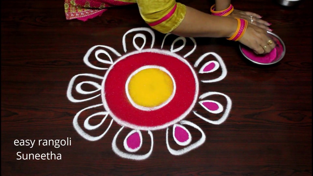 Freehand Rangoli and kolam Designs for New Year 2020 - Sankranthi Muggulu by easy rangoli Suneetha