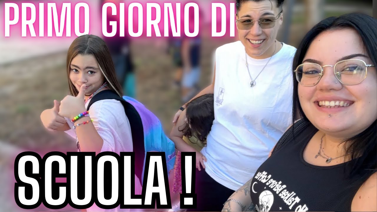 PRIMO GIORNO DI SCUOLA DI LARA ! * QUINTA ELEMENTARE *  / chiara paradisi
