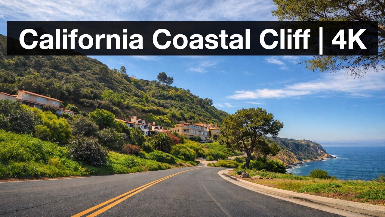 California Coastal Cliffs & Ocean View | 4K