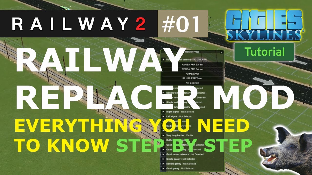 How to Use the Railway Replacer Mod for Cities Skylines (Beginners Guide)