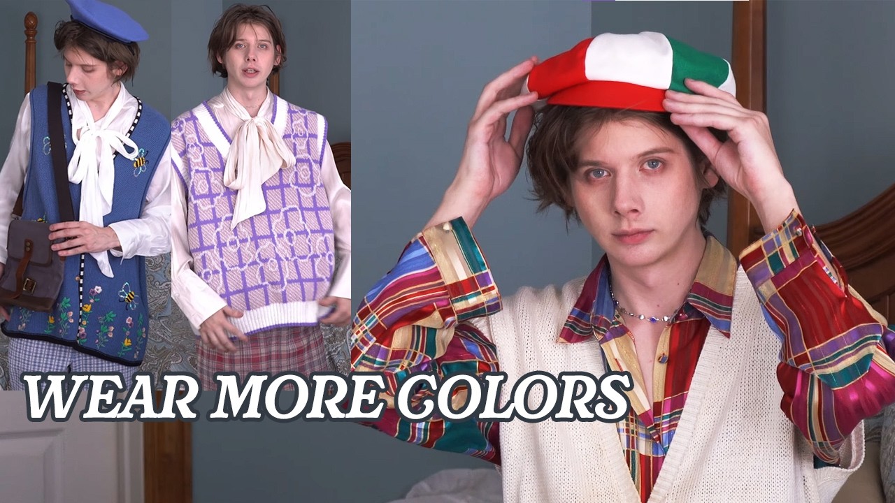Tired of boring men's clothes... Let's be colorful!