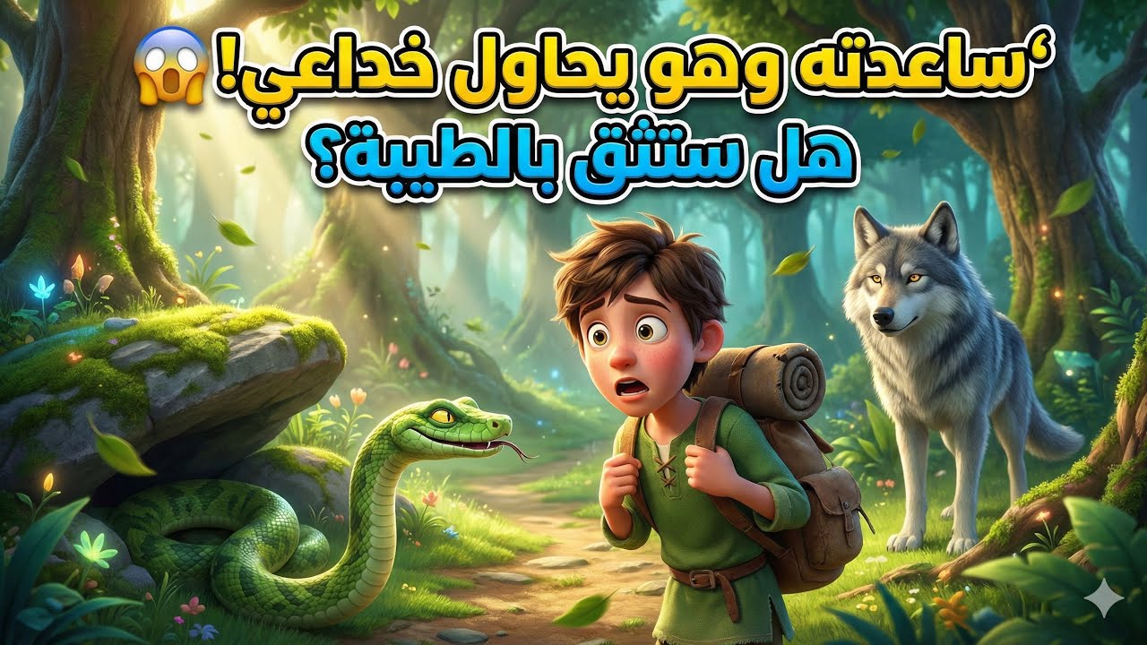 الثعبان الغادر 🐍 والرحلة التي علمتني الحذر 🦊