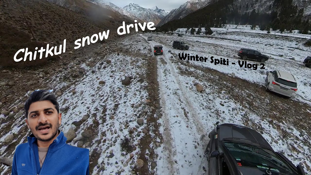 Snow drive Tata Hexa 4x4 के साथ Chitkul में | -9°C | Kinnaur Valley vlog of winter Spiti