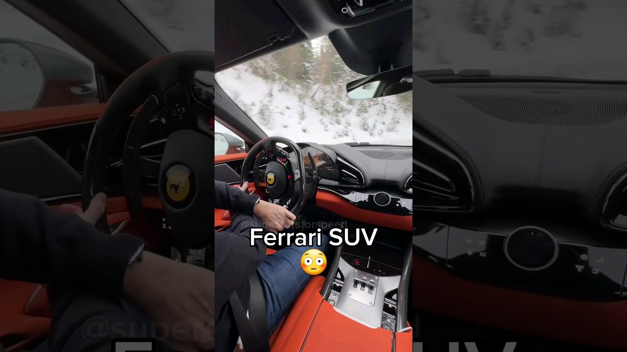 Ferrari SUV can do this!? 😳 #shorts #ferrari #purosangue #v12