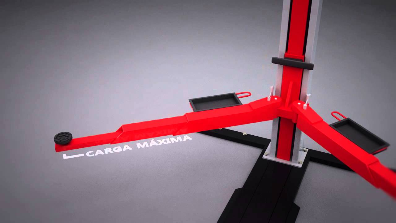 ELEVADORES de vehículos CASCOS MAQUINARIA [ANIMACION 3D]