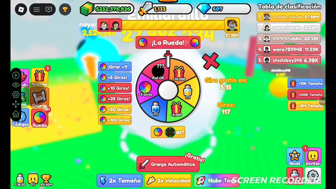 Gastando todos mis giros y un gameplay