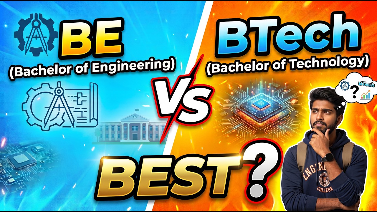 ENGINEERING| B.E or B.TECH படிக்கும் முன் இதை பாருங்க! | Job, Salary & Future Difference