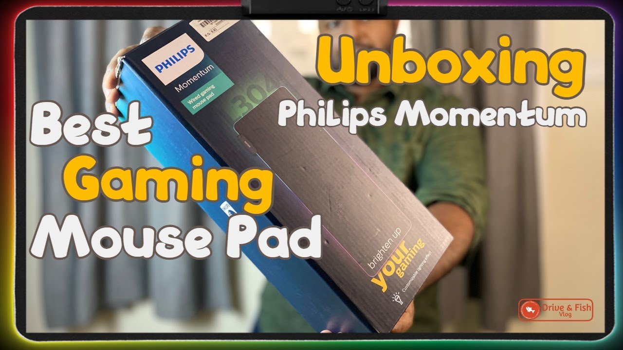 Philips Momentum Gaming Mouse Pad Unboxing & Review [4k] | Best gaming mouse pad  | SPL7304