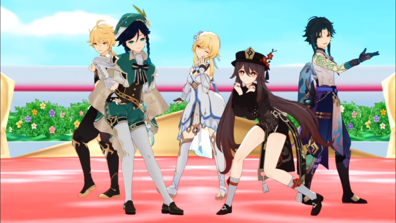 【Genshin Impact MMD】スイートマジック/Sweet Magic【Aether/Lumine/Xiao/Venti/Hutao】