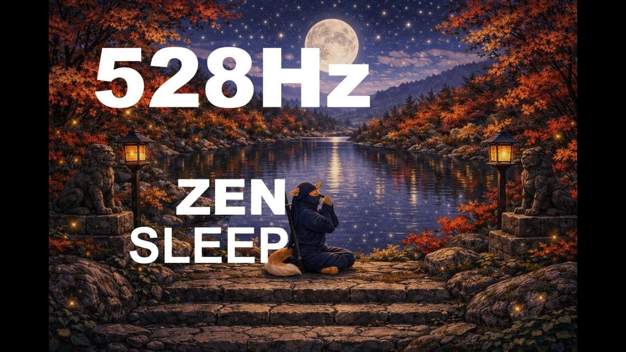 528Hz Deep Sleep Healing Frequency | Calm Night with KAGE (3 Hours)