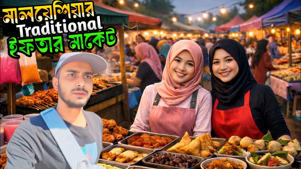 Malaysia Traditional Iftar Market | মালয়েশিয়ার ট্রেডিশনাল ইফতার বাজার | Ramadan Street Food Market