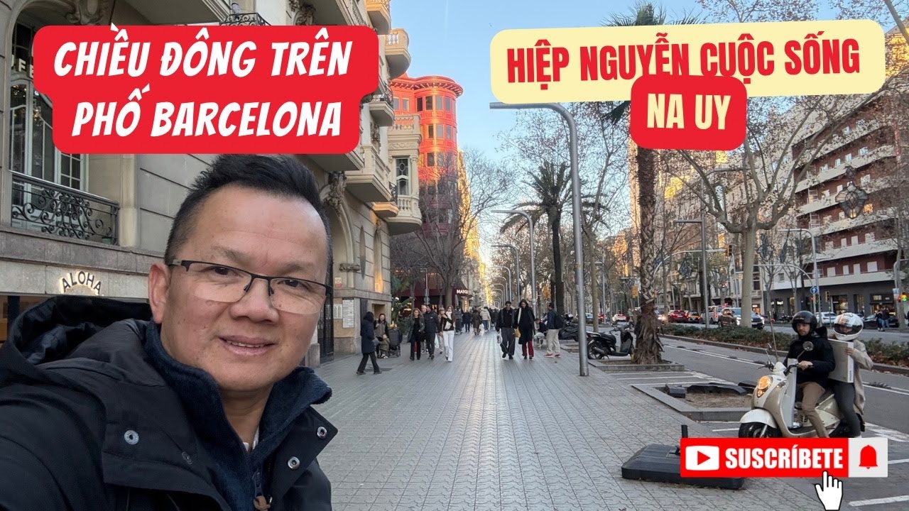 Chiều Đông Trên Phố Barcelona