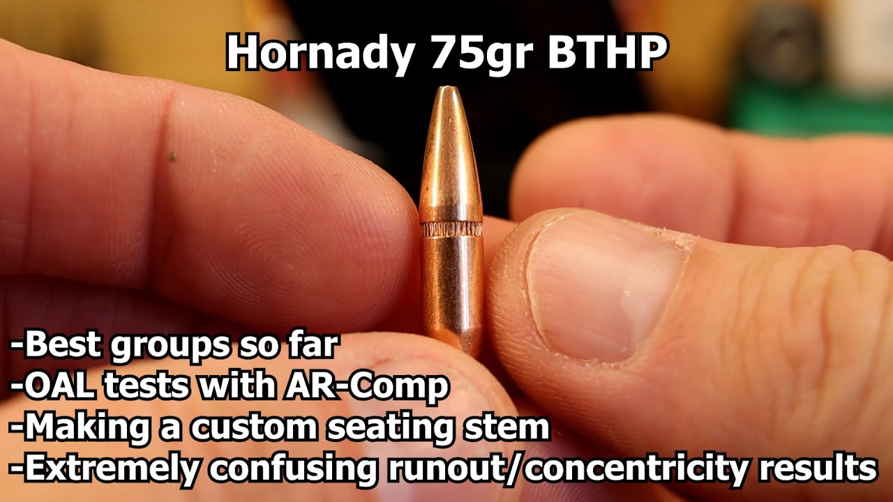 223 Rem - 75gr Hornady BTHP with AR-Comp
