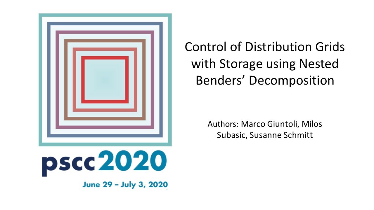 Control of Distribution Grids with Storage using Nested Benders&rsquo; Decomposition