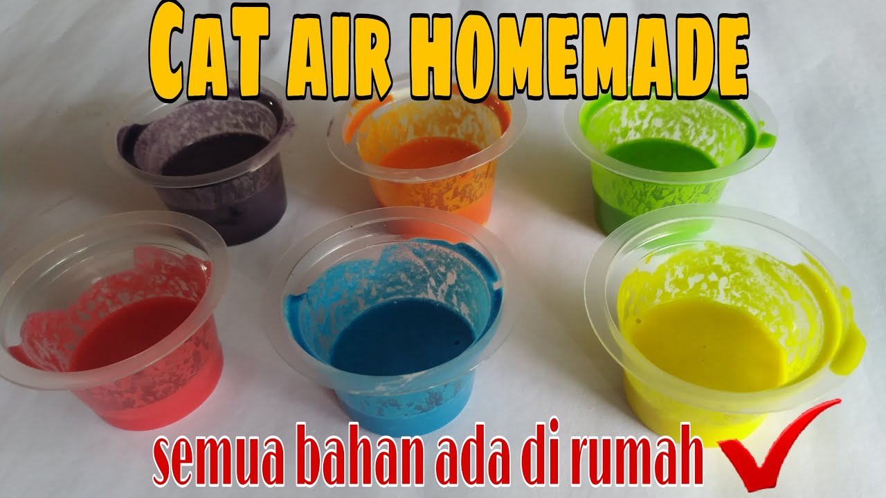 CARA MEMBUAT CAT AIR DARI TEPUNG TERIGU