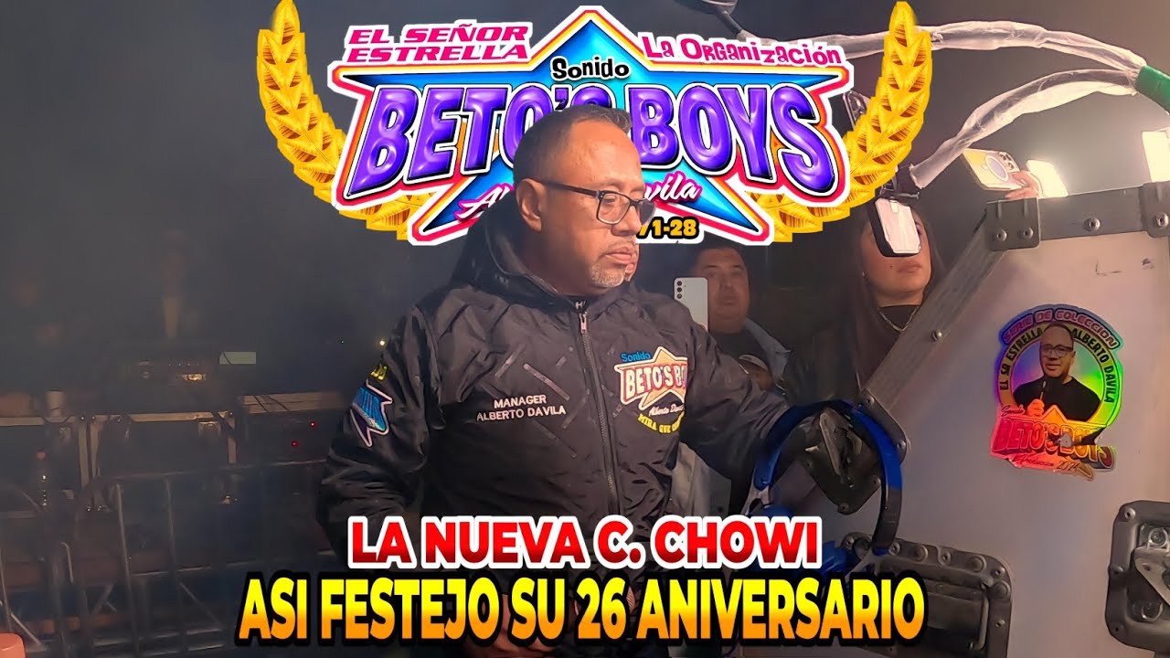 🎥ASI TOCO EN SU 26 ANIV SONIDO BETOS BOYS PRESENTACIÓN Y LA CHOWI | SAN COSME XALOSTOC TLAX 6 DIC 24