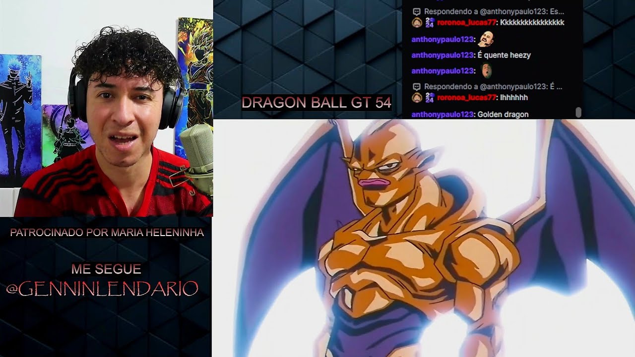 Genninlendário reagindo ao Goku vs Dragão de 4 estrela Dragon Ball GT Episódio 54