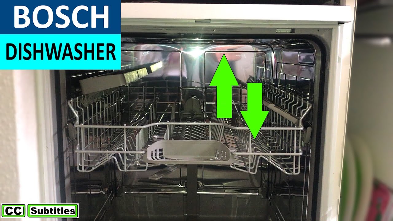 How to adjust Basket Height on Bosch Dishwasher