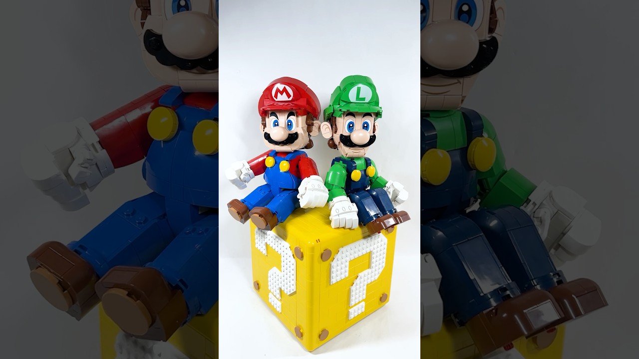Марио и Луиджи из LEGO такие очаровательные 🥺 ❤️ 💚