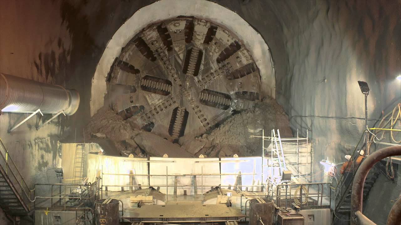 Tunnel Boring Machine Time Lapse Burial
