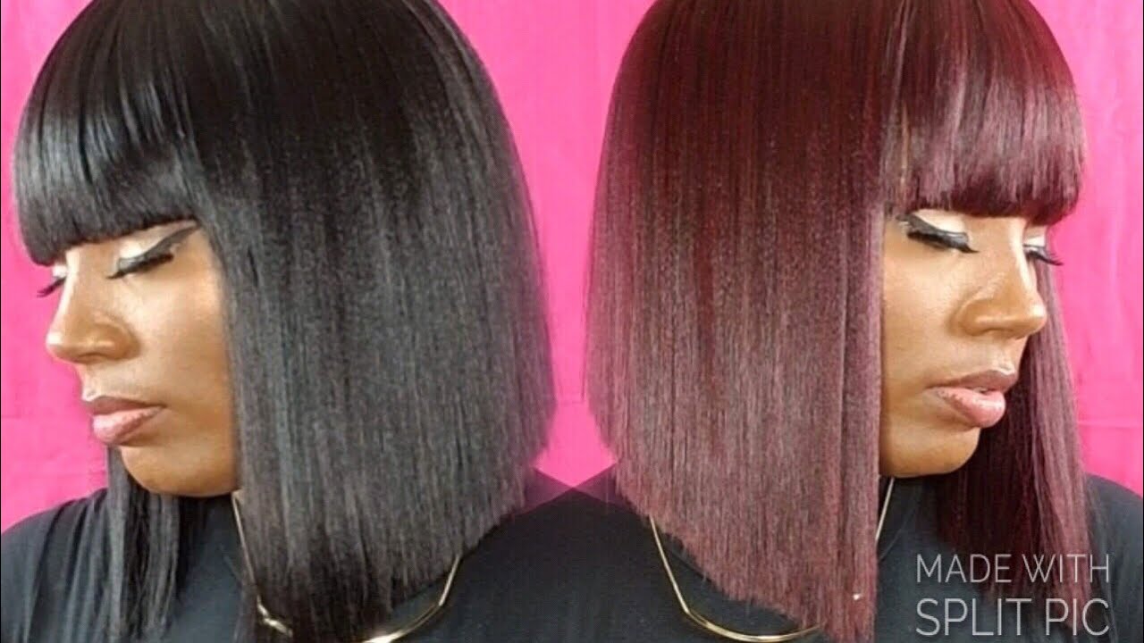 Blunt cut bob with bangs Zury sis GAGA