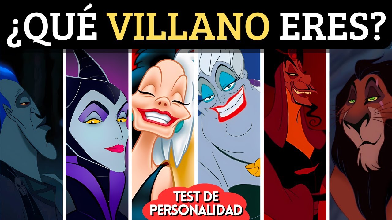 &iquest;Que Villano Disney eres? 🪄🔮 Test De Personalidad 🤔🌟 &iquest;Que Personaje Eres?