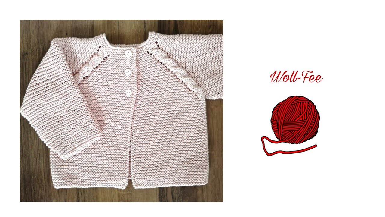 Baby Strickjacke RVO Gr. 74/80, Schritt für Schritt Anleitung, super einfach