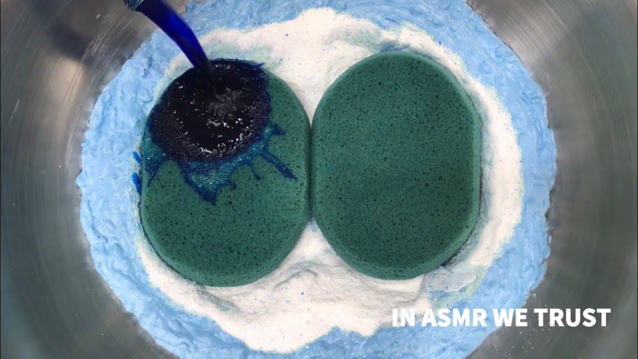 Roma Laundry Powder + Blue Tydbol (Dissolved Tab) | ASMR Cleaning Products & Sponge Squeezing