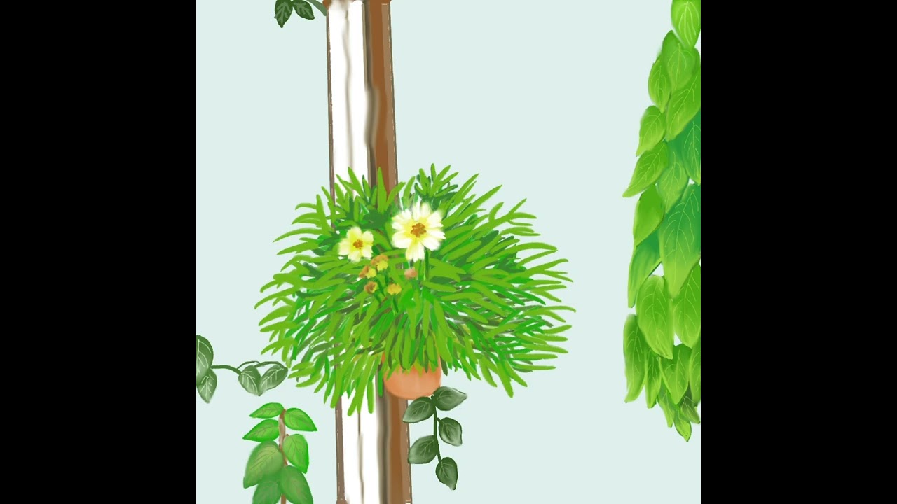 ,beautiful khaoyai flowers view drawing  with digital art @maceyartwork