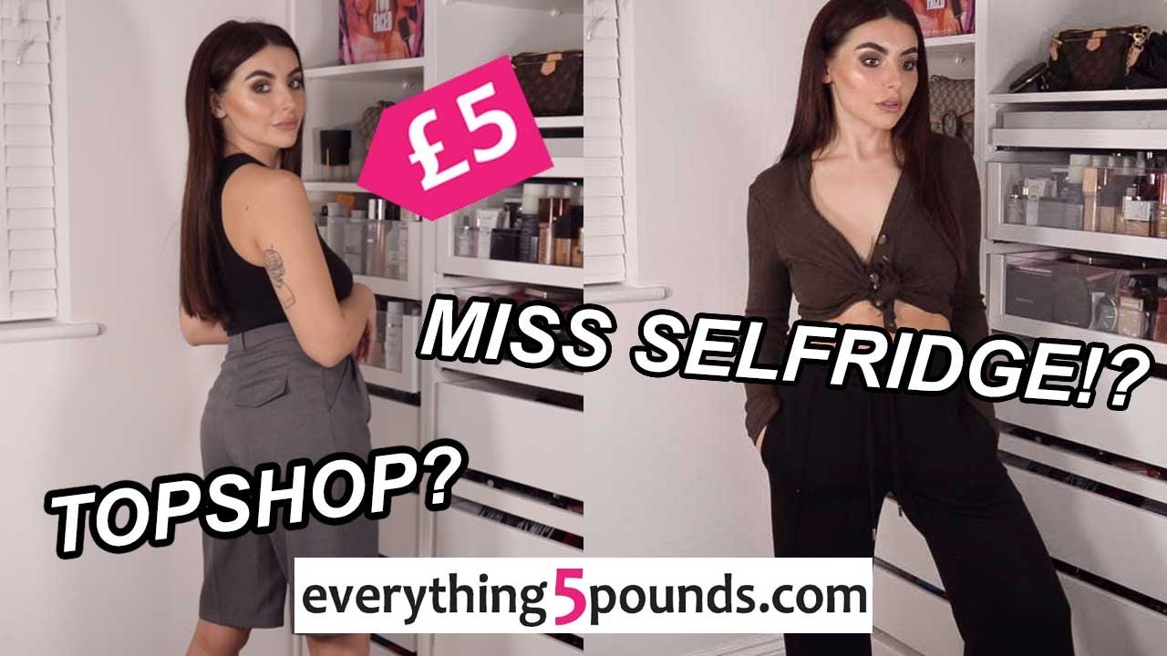 TOPSHOP SHORTS FOR £5!? EVERYTHING 5 POUNDS CLOTHING TRY ON HAUL! (+ a discount!) ad