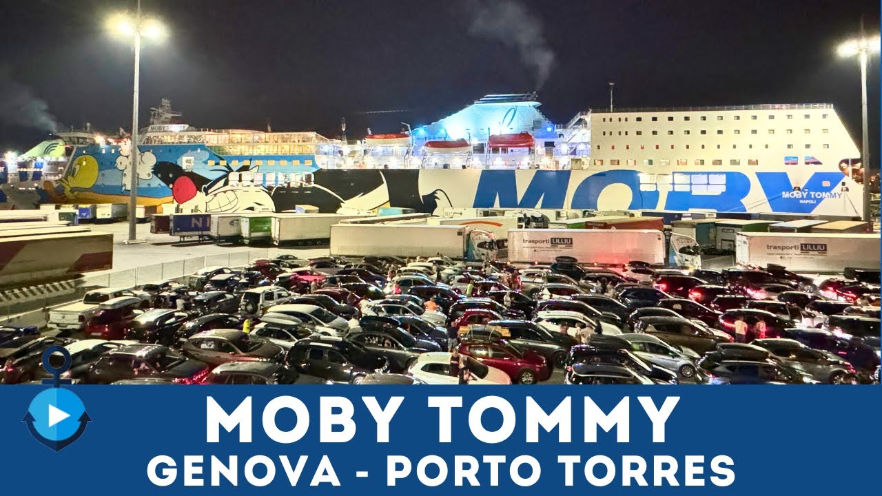 Moby Tommy (2024), viaggio da Genova a Porto Torres + Ponte di comando