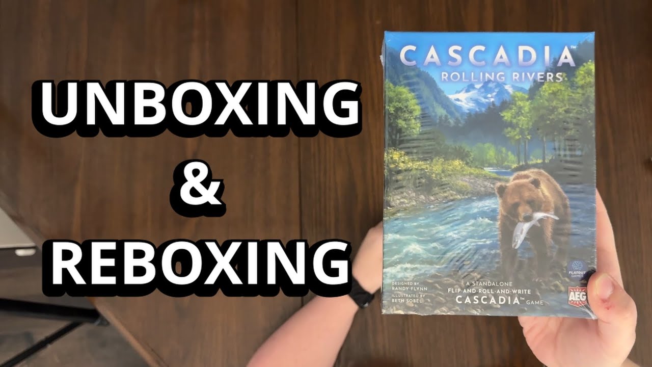 Cascadia: Rolling Rivers - Flip, Roll & Write Unboxing & Reboxing - See What's In The Box