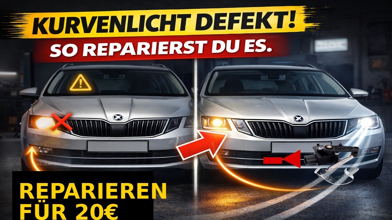 XENON KURVENLICHT IN NOTSTELLUNG? = NIVEAU SENSOR DEFEKT! |REPARATUR TUTORIAL! |  SKODA OCTAVIA | VW