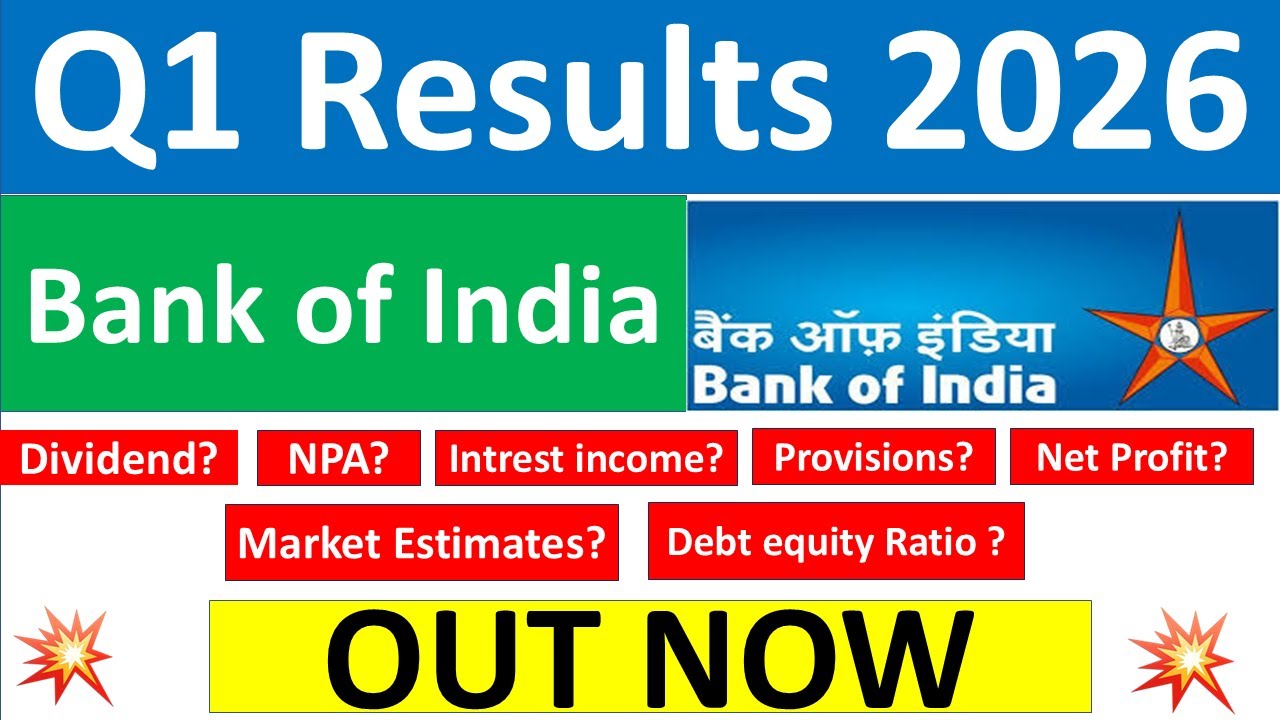 BANK OF INDIA Q1 results 2026 | BANK OF INDIA results today | BANK OF INDIA Share News | BOI Share