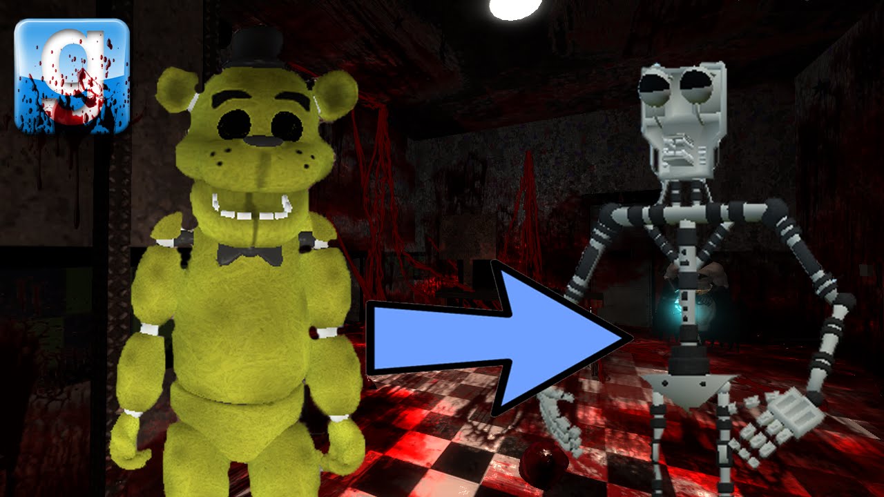 Gmod GOLDEN FREDDY LOST HIS SUIT! (Garry's Sandbox w/ Endoskeleton mod)