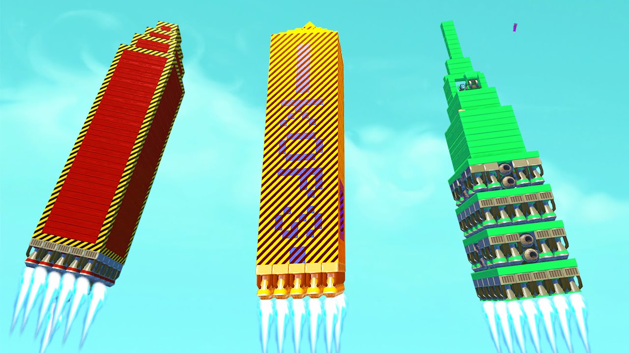 WHO HAS THE BEST ROCKET CHALLENGE! (Scrap Mechanic)